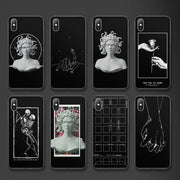 Abstract Art Statue Rose Painted Phone Case