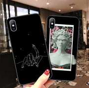 Abstract Art Statue Rose Painted Phone Case