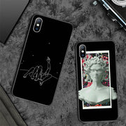 Abstract Art Statue Rose Painted Phone Case
