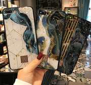 Glitter Gold Marble Case