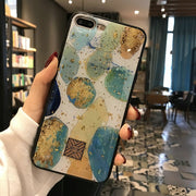 Glitter Gold Marble Case
