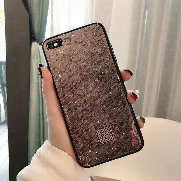 Glitter Gold Marble Case