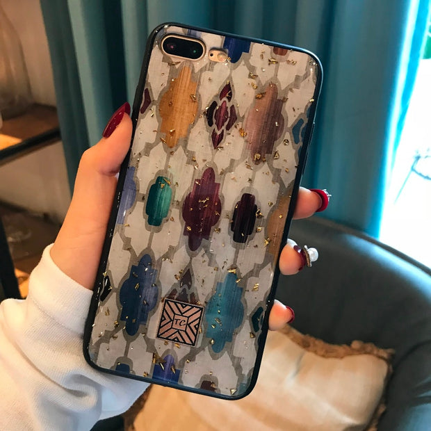 Glitter Gold Marble Case
