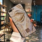 Glitter Gold Marble Case
