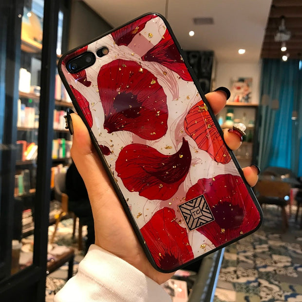 Glitter Gold Marble Case
