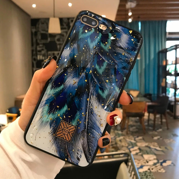 Glitter Gold Marble Case
