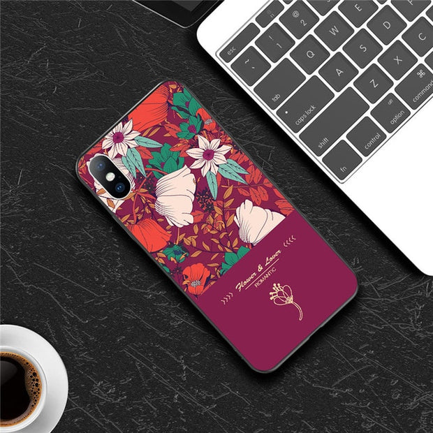 Rose Flower Green Leaves Back Cover