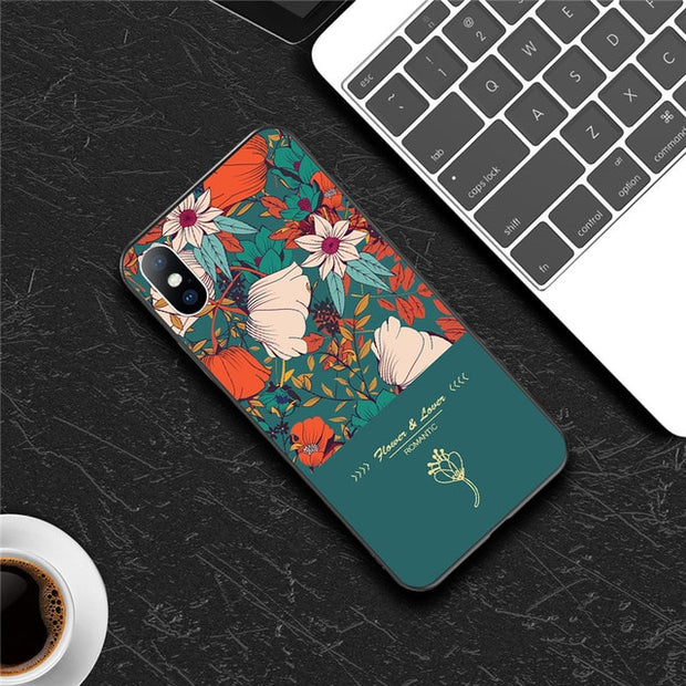 Rose Flower Green Leaves Back Cover