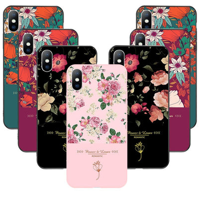 Rose Flower Green Leaves Back Cover