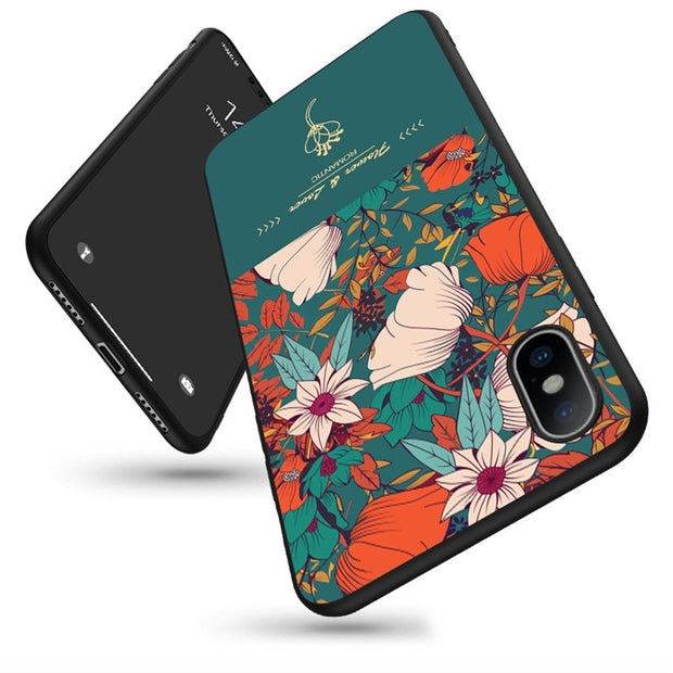 Rose Flower Green Leaves Back Cover
