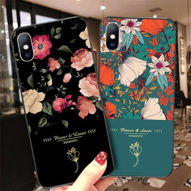 Rose Flower Green Leaves Back Cover
