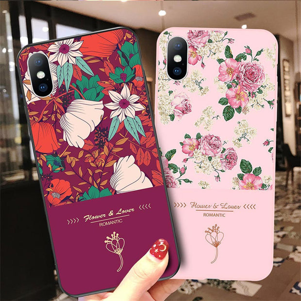 Rose Flower Green Leaves Back Cover