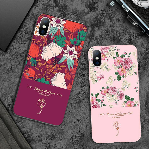 Rose Flower Green Leaves Back Cover