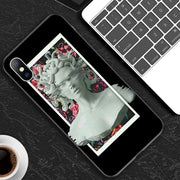 Abstract Art Statue Rose Painted Phone Case