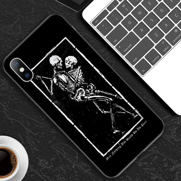 Abstract Art Statue Rose Painted Phone Case