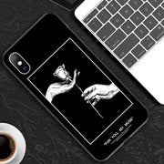 Abstract Art Statue Rose Painted Phone Case