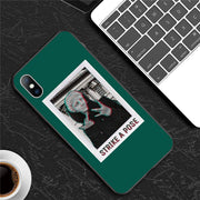 Abstract Art Statue Rose Painted Phone Case
