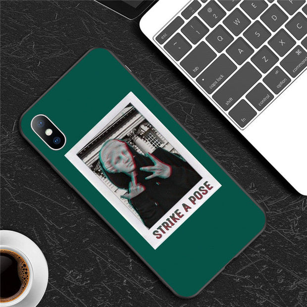 Abstract Art Statue Rose Painted Phone Case