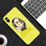 Abstract Art Statue Rose Painted Phone Case