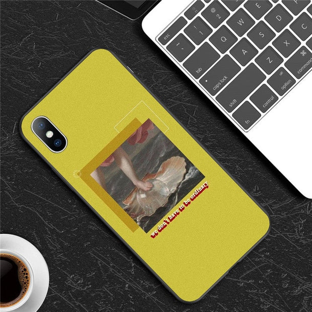 Abstract Art Statue Rose Painted Phone Case