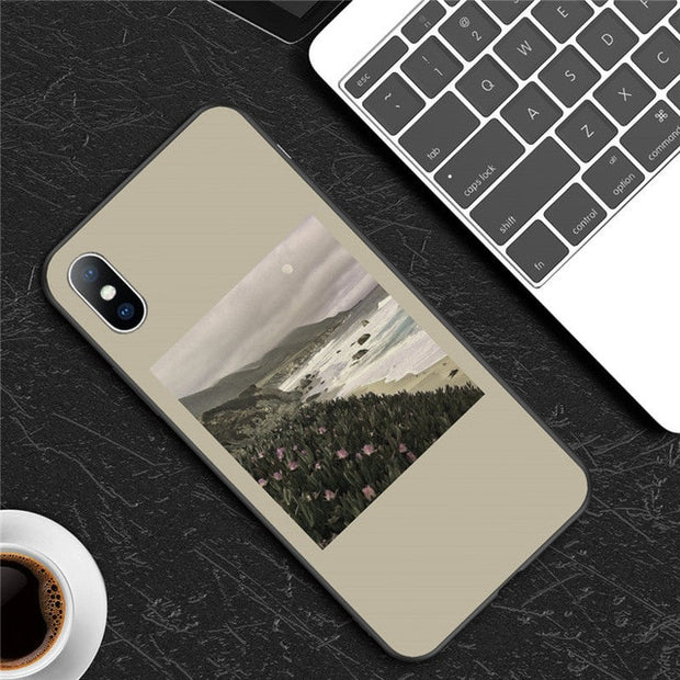 Abstract Art Statue Rose Painted Phone Case