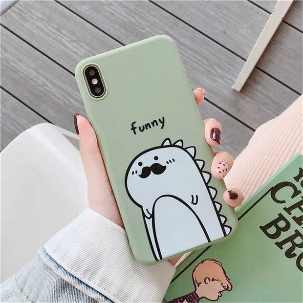 Couples Cartoon Dinosaur  Back Cover