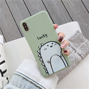 Couples Cartoon Dinosaur  Back Cover