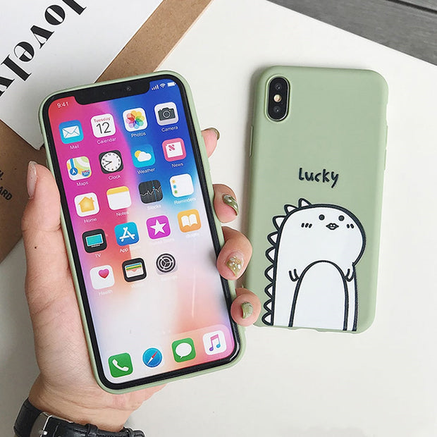 Couples Cartoon Dinosaur  Back Cover