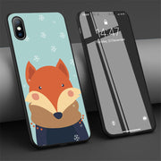 Merry Christmas Cartoon Deer Snowman Phone Case