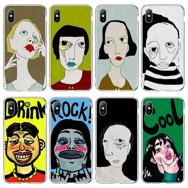 Cartoon Print Phone Case