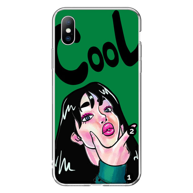 Cartoon Print Phone Case