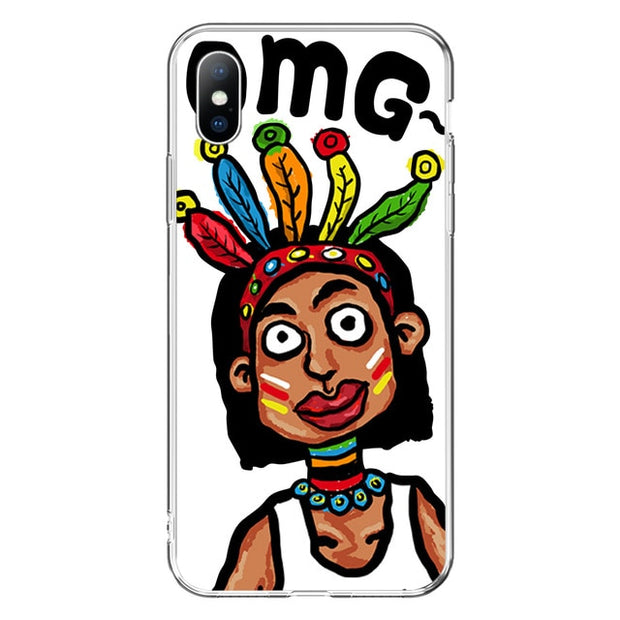 Cartoon Print Phone Case