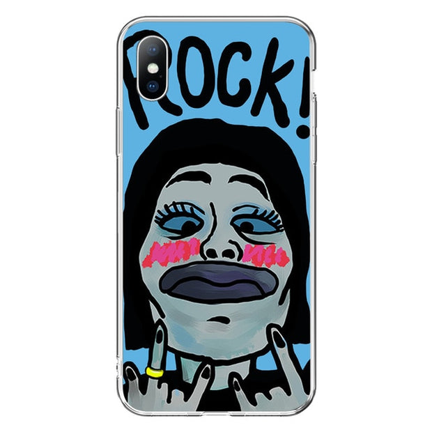 Cartoon Print Phone Case