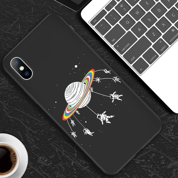 Cartoon Spaceship Phone Case